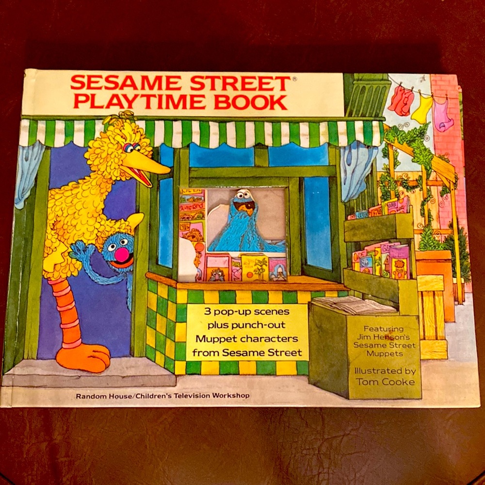 Vintage Sesame Street Playtime Book